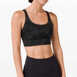 lululemon athletica Dark Camo Strappy Sports Bra